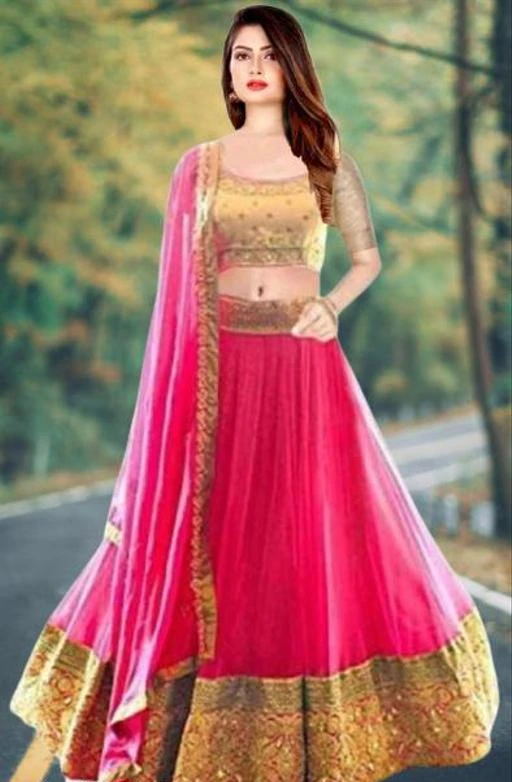 Checkout this latest Lehenga
Product Name: *Kashvi Voguish Women Lehenga*
Topwear Fabric: Poly Silk
Bottomwear Fabric: Net
Dupatta Fabric: Net
Set type: Choli And Dupatta
Top Print or Pattern Type: Embroidered
Bottom Print or Pattern Type: Embroidered
Dupatta Print or Pattern Type: Lace
Sizes: 
Semi Stitched (Lehenga Waist Size: 45 in, Lehenga Length Size: 43 in, Duppatta Length Size: 2.05 in) 
Kashvi Voguish Women Lehenga
Country of Origin: India
Easy Returns Available In Case Of Any Issue


SKU: 5w28QR9d
Supplier Name: DHAVANITE COMMERCE SOLUTION

Code: 593-63059620-835

Catalog Name: Adrika Refined Women Lehenga
CatalogID_16752054
M03-C60-SC1005