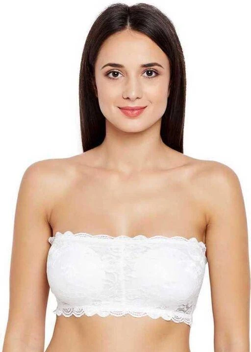 Buy Women's Nylon Padded Seamless Tube Bra