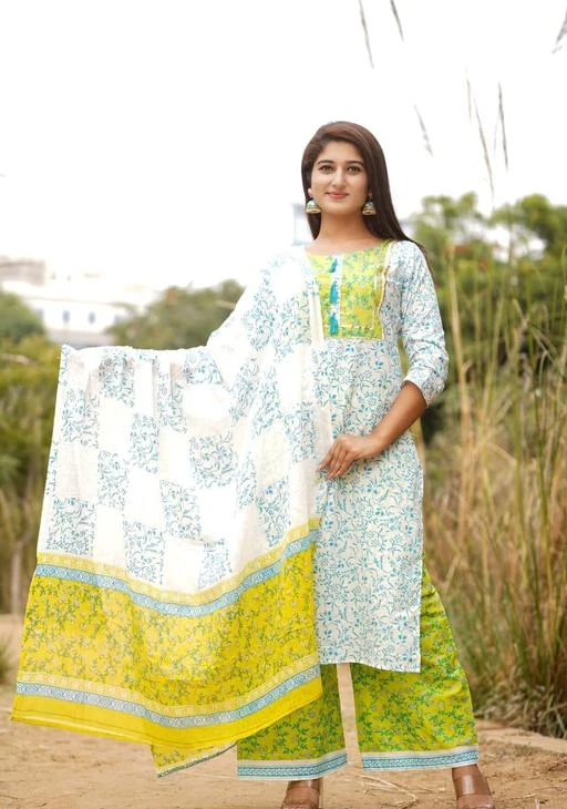 Checkout this latest Dupatta Sets
Product Name: *Jivika Pretty Women Dupatta Sets*
Kurta Fabric: Cotton
Fabric: Cotton
Bottomwear Fabric: Cotton
Sleeve Length: Three-Quarter Sleeves
Pattern: Printed
Set Type: Kurta with Dupatta and Bottomwear
Stitch Type: Stitched
Multipack: Single
Sizes: 
M (Bust Size: 38 in, Bottom Waist Size: 40 in, Bottom Length Size: 40 in, Shoulder Size: 15 in) 
L (Bust Size: 40 in, Bottom Waist Size: 40 in, Bottom Length Size: 40 in, Shoulder Size: 15 in) 
XL (Bust Size: 42 m, Bottom Waist Size: 44 m, Bottom Length Size: 40 m, Shoulder Size: 16 m) 
XXL (Bust Size: 44 in, Bottom Waist Size: 44 in, Bottom Length Size: 40 in, Shoulder Size: 16 in) 
Country of Origin: India
Easy Returns Available In Case Of Any Issue



Catalog Name: Jivika Pretty Women Dupatta Sets
CatalogID_16819933
C74-SC1853
Code: 745-63282161-9951
