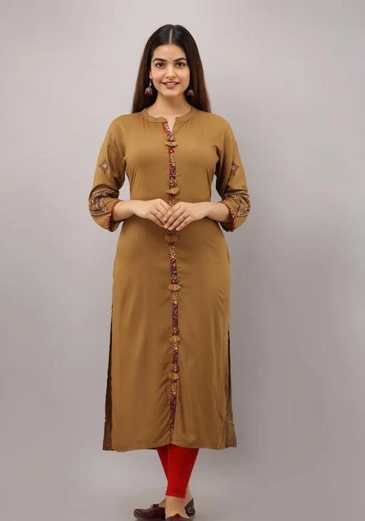 Checkout this latest Kurtis
Product Name: *Rayon Embroidered Tussle Work Kurta*
Fabric: Rayon
Sleeve Length: Three-Quarter Sleeves
Pattern: Printed
Combo of: Single
Sizes:
M (Bust Size: 38 in, Size Length: 46 in) 
L (Bust Size: 40 in, Size Length: 46 in) 
XL (Bust Size: 42 in, Size Length: 46 in) 
XXL (Bust Size: 44 in, Size Length: 46 in) 
XXXL (Bust Size: 46 in, Size Length: 46 in) 
Rayon Embroidered Handwork With Tussle Kurta
Country of Origin: India
Easy Returns Available In Case Of Any Issue


SKU: RF-8966-BROWN
Supplier Name: JIFA

Code: 944-63351957-9913

Catalog Name: Myra Alluring Kurtis
CatalogID_16840016
M03-C03-SC1001
.