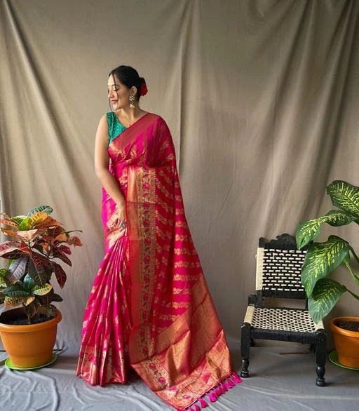 Checkout this latest Sarees
Product Name: *SSS ENTERPRISE Be wedding and festive ready with our new  embraces SAREE collection
*
Saree Fabric: Banarasi Silk
Blouse: Separate Blouse Piece
Blouse Fabric: Silk
Pattern: Zari Woven
Blouse Pattern: Embellished
Multipack: Single
Sizes: 
Free Size (Saree Length Size: 5.5 m, Blouse Length Size: 0.8 m) 
Country of Origin: India
Easy Returns Available In Case Of Any Issue


SKU: SSS-TF-35
Supplier Name: SSS_ENTERPRISE

Code: 7641-63389085-9952

Catalog Name: Chitrarekha Sensational Sarees
CatalogID_16851673
M03-C02-SC1004