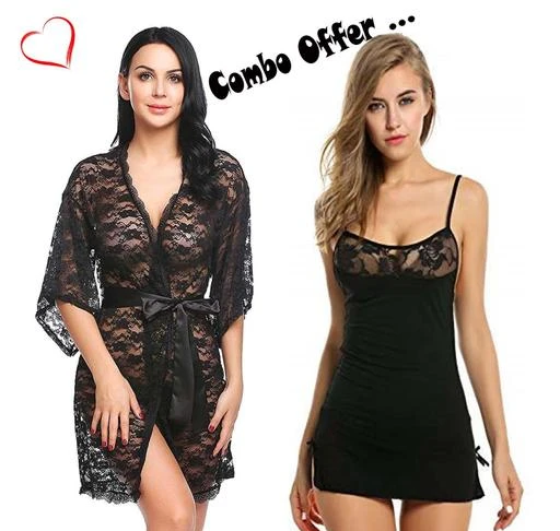 Checkout this latest Nightdress
Product Name: *Women Net nighty Sexy Royal Solid above knee length BabyDoll short mini dress Soft perfect for every hot night with stylish set for every hot night sexy babydoll nighty for Women Combo Offer Black*
Fabric: Net
Sleeve Length: Three-Quarter Sleeves
Pattern: Self-Design
Net Quantity (N): 2
Add ons: Set
Sizes:
S
Combo Offer smart royal Babydoll dress & Panty|its best Nightwear/Lingerie/Negligee look Hot & Sexy for Couples Honeymoon First Night Anniversary for Women,Ladies,Girls.Care Instructions: Hand Wash, do not dry clean or bleach or tumble dry, Dry in shade.Fabric: Comfortable Soft makhan Net and Soft Imported Thinnest smooth Spandex finish sliding. Comfortable fit for most women/girls/ladies. This bodysuit lingerie is made of soft net short mini Comfortable & Breathable - Love, closeness and coziness. The soft and skin-friendly fabric ensures the comfort during the loving moment Size : One Size fits most (Bust : 28 to 34 inch) Style: Alluring see through women super Hot & Sexy Women babydoll. simple yet tasteful, sexy yet graceful. Occasion: Perfect for Bedroom, Special nights, Nightwear, Valentine's day dress, Honeymoon. Perfect gift for ladies, wife and girlfriend on valentine's day, wedding night, honeymoon or every hot night sexy babydolls nighty for women hot night dress sexy night Bridal everyday.
Country of Origin: India
Easy Returns Available In Case Of Any Issue


SKU: BD-Com135
Supplier Name: ELEGANT SHOPPE

Code: 975-63631518-999

Catalog Name: Inaaya Stylish Women Nightdresses
CatalogID_16928213
M04-C10-SC1044