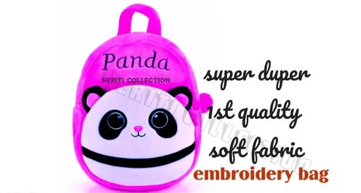 Checkout this latest Bags & Backpacks
Product Name: *HERITI COLLECTION- kids first choice ( pink panda) real embroidery very soft bagpacks, preschool bag,prenursery bag,Kids Bag , Plush Bags , School Bags for Kid Girl/boy. 1to 6 year kids comfirtable-14 LITER*
Material: Fabric
Multipack: 1
Sizes: 
Free Size (Length Size: 38 cm, Width Size: 34 cm, Height Size: 8 cm) 
Country of Origin: India
Easy Returns Available In Case Of Any Issue



Catalog Name: Trendy Kids Bags & Backpacks
CatalogID_16930515
C63-SC1192
Code: 202-63638012-944