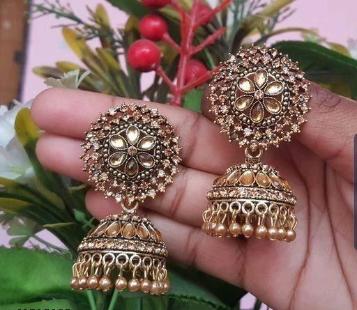 Checkout this latest Earrings & Studs
Product Name: *Prathaz Fashion Stone Filled Earrings *
Base Metal: Alloy
Plating: Gold Plated
Sizing: Non-Adjustable
Stone Type: Cubic Zirconia/American Diamond
Type: Jhumkhas
Net Quantity (N): 1
Country of Origin: India
Easy Returns Available In Case Of Any Issue


SKU: Puvi HEN 86 - LCT
Supplier Name: Puviprest Fashion

Code: 441-63725055-997

Catalog Name: Modern Earrings & Studs
CatalogID_16959094
M05-C11-SC1091