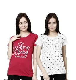 Essentials / KSHS Oversized 3/4 Sleeve Round Neck White Printed T-shirt for  Women, GYM TShirt