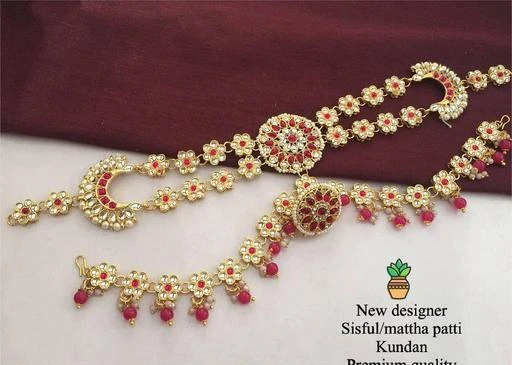 Checkout this latest Maangtika
Product Name: *Twinkling Bejeweled Maangtika*
Base Metal: Alloy
Plating: 1Gram Gold
Stone Type: Artificial Stones & Beads
Sizes: Free Size
Easy Returns Available In Case Of Any Issue


SKU: kls new mang 2
Supplier Name: the jewelry era

Code: 793-63902636-9991

Catalog Name: Elite Fancy Maangtika
CatalogID_17013442
M05-C11-SC1100