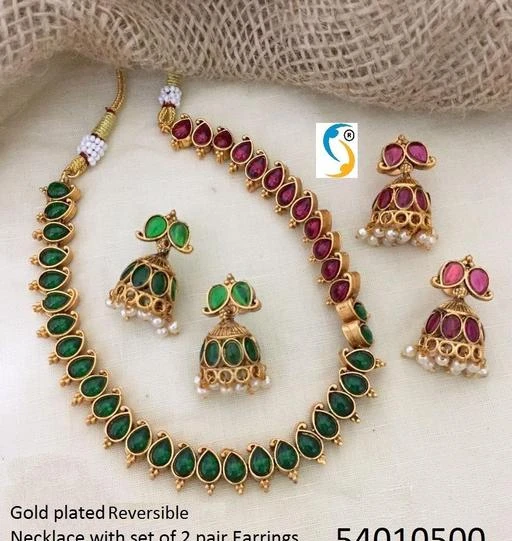 Checkout this latest Jewellery Set
Product Name: *Elite Fancy Jewellery Sets*
Base Metal: Brass
Plating: Gold Plated
Stone Type: Ruby
Sizing: Adjustable
Type: Necklace and Earrings
Country of Origin: India
Easy Returns Available In Case Of Any Issue


SKU: 310035_REVERS
Supplier Name: SHREENATHJI JEWELLERY

Code: 594-63934379-058

Catalog Name: Elite Fancy Jewellery Sets
CatalogID_17023938
M05-C11-SC1093