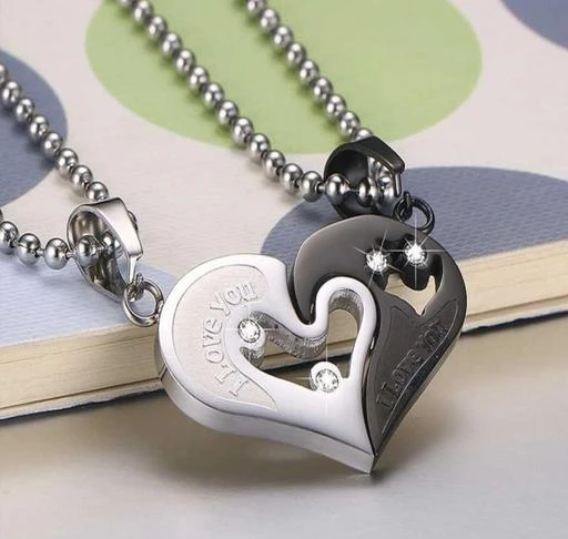 Half heart store shape locket