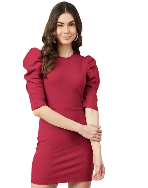 Checkout this latest Dresses
Product Name: *Fedilla Stylish  Women Bodycon Dress *
Fabric: Polyester
Sleeve Length: Three-Quarter Sleeves
Pattern: Solid
Multipack: 1
Sizes:
XS, S, M, L, XL
Country of Origin: India
Easy Returns Available In Case Of Any Issue


SKU: JH 32 MAROON
Supplier Name: DOMADIYA Store

Code: 124-64053040-9961

Catalog Name: Classy Ravishing Women Dresses
CatalogID_17059124
M04-C07-SC1025