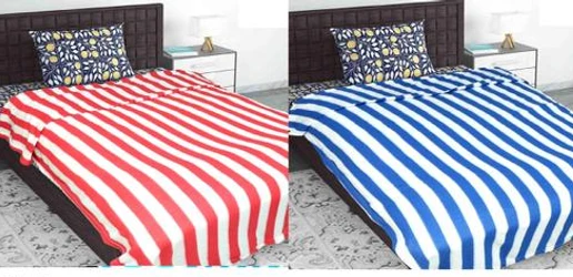 Checkout this latest Blankets, Throws & Quilts
Product Name: *EVOLIFE® Super Soft Strips Print Polar/Fleece Heavy Single Bed Woolen Blanket 500 TC Quilt/Rajai/Comforter Blanket Singlea Bed Warm King Size (Set of 2)(152 X 228 cm)*
Fabric: Polyester
Print or Pattern Type: Striped
Multipack: 2
Thread Count: 400
This blanket also has the characteristics similar to a duvet Mattresses Single Bed Fleece Blanket Cotton blankets blankets combo pack winter blanket single blankets blanket double blanket single bed kambal single bed comforter double bed mink blanket.
Sizes: 
Free Size (Length Size: 90 in, Width Size: 60 in) 
Country of Origin: India
Easy Returns Available In Case Of Any Issue



Catalog Name: Graceful Fashionable Blankets
CatalogID_17149731
C53-SC1102
Code: 922-64331463-943