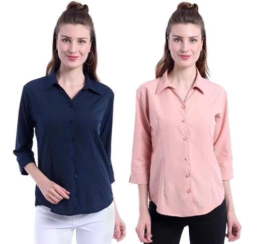 Checkout this latest Shirts
Product Name: *Pretty Elegant Women Shirts*
Fabric: Poly Crepe
Sleeve Length: Sleeveless
Pattern: Solid
Net Quantity (N): 2
Sizes:
S (Bust Size: 34 in, Length Size: 25 in, Waist Size: 32 in) 
M (Bust Size: 36 in, Length Size: 25 in, Waist Size: 34 in) 
L (Bust Size: 38 in, Length Size: 25 in, Waist Size: 36 in) 
XL (Bust Size: 40 in, Length Size: 25 in, Waist Size: 38 in) 
XXL (Bust Size: 42 in, Length Size: 25 in, Waist Size: 40 in) 
Country of Origin: India
Easy Returns Available In Case Of Any Issue


SKU: AF - SHIRT Navy Blue and Peach
Supplier Name: AYAT FASHIONS

Code: 673-64358649-999

Catalog Name: Stylish Fabulous Women Shirts
CatalogID_17158992
M04-C07-SC1022
.