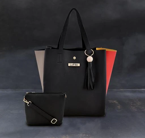 Buy LaFille Black Handbag For Women & Girls