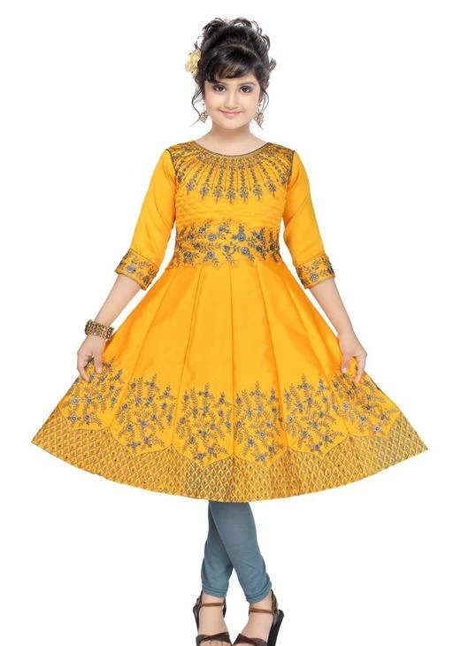 Checkout this latest Ethnic Gowns
Product Name: *KIDS GOWN WITH EMBROIDERY WORK WITH LEGGINS*
Fabric: Poly Silk
Sleeve Length: Three-Quarter Sleeves
Pattern: Embroidered
Multipack: 1
Sizes: 
4-5 Years (Bust Size: 13 in, Length Size: 29 in) 
Country of Origin: India
Easy Returns Available In Case Of Any Issue



Catalog Name: Stylish Girls Ethnic Gowns
CatalogID_17206674
C61-SC1400
Code: 264-64503959-995