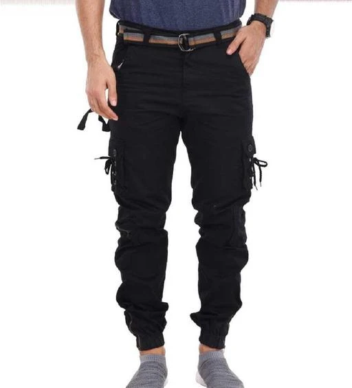 Men Elastic Waist Cargo Combat Pants Multi Pockets Wide Leg Military Army  Casual Trousers free Shipping  Fruugo IN