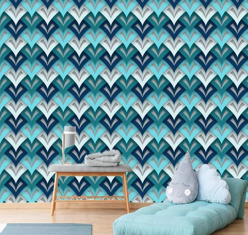 Buy Asian Paints Teal Blue Ornate Victorian Peel And Stick Self Adhesive  Wallpaper Ezycr8  3 x 045 x 3 Meters Online at Best Prices in India   JioMart
