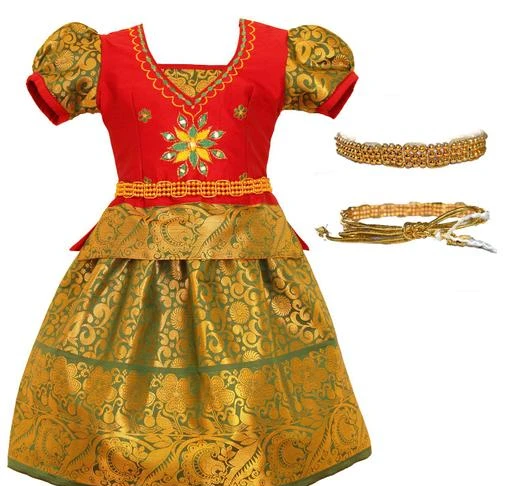 Checkout this latest Lehanga Cholis
Product Name: *Fabulous Kid's Girl's Nila pattu Lehanga Choli with waist belt *
Top Fabric: Cotton Silk
Lehenga Fabric: Cotton Silk
Sleeve Length: Short Sleeves
Top Pattern: Woven Design
Lehenga Pattern: Floral
Stitch Type: Stitched
Sizes: 
6-12 Months (Lehenga Waist Size: 16 in, Lehenga Length Size: 16 in) 
1-2 Years (Lehenga Waist Size: 17 in, Lehenga Length Size: 18 in) 
2-3 Years (Lehenga Waist Size: 18 in, Lehenga Length Size: 20 in) 
4-5 Years (Lehenga Waist Size: 20 in, Lehenga Length Size: 24 in) 
5-6 Years (Lehenga Waist Size: 21 in, Lehenga Length Size: 26 in) 
6-7 Years (Lehenga Waist Size: 22 in, Lehenga Length Size: 28 in) 
7-8 Years (Lehenga Waist Size: 23 in, Lehenga Length Size: 30 in) 
Faboulous traditional girls lehenga choli for your little one suitable for all festival and party ocassions, prepared from good quality cotton silk material, gives excellent traditional look.
Country of Origin: India
Easy Returns Available In Case Of Any Issue


SKU: TKNPMG
Supplier Name: LEGHANGA WORLD

Code: 074-64637768-9991

Catalog Name: Cute Stylus Kids Girls Lehanga Cholis
CatalogID_17250935
M10-C32-SC1137