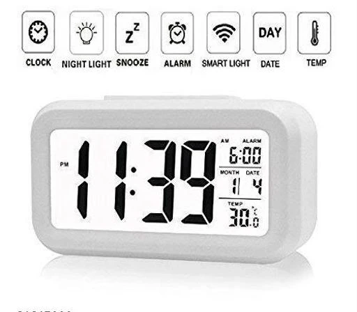 Usb Rechargeable Digital Alarm Clock, Rechargeable Alarm Clock