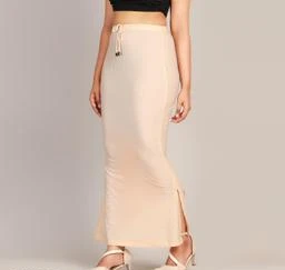 DELTIN HUB Saree Shapewear Petticoat for Women, Cotton Lycra