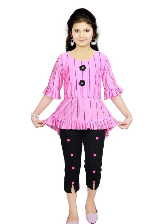 Checkout this latest Clothing Set
Product Name: *Girls   Clothing Sets Pack Of 1*
Top Fabric: Polycotton
Bottom Fabric: Cotton Blend
Sleeve Length: Three-Quarter Sleeves
Top Pattern: Self-Design
Bottom Pattern: Dyed
Net Quantity (N): Single
Add-Ons: No Add Ons
Sizes:
2-3 Years, 5-6 Years, 6-7 Years
enkindle presents this harmful dress for your kids its very light wight and easy to washing..
Country of Origin: India
Easy Returns Available In Case Of Any Issue


SKU: TC01PINK
Supplier Name: Enkindel

Code: 043-64854839-996

Catalog Name: Pretty Elegant Girls Top & Bottom Sets
CatalogID_17316848
M10-C32-SC1147