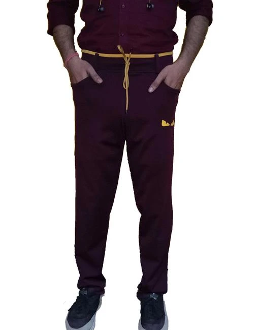 Checkout this latest Track Pants
Product Name: *Elegant Trendy Men Track Pants*
Fabric: Lycra
Pattern: Solid
Net Quantity (N): 1
Sizes: 
26 (Waist Size: 26 in, Length Size: 38 in) 
28 (Waist Size: 28 in, Length Size: 38 in) 
30 (Waist Size: 30 in, Length Size: 39 in) 
32 (Waist Size: 32 in, Length Size: 39 in) 
Country of Origin: India
Easy Returns Available In Case Of Any Issue


SKU: dmt 08 Elegant Trendy Men Track Pant ( Maroon)
Supplier Name: Dilli maker traders

Code: 242-64874540-543

Catalog Name: Gorgeous Glamarous Men Track Pants
CatalogID_17323389
M06-C15-SC1214