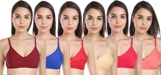 Checkout this latest Bra
Product Name: *NEW WOMEN COTTON NON PADDED EVERYDAY T-SHIRT BRA FOR GIRLS AND LADIES COMBO PACK OF 6 COLOR MAY VARY*
Fabric: Cotton Blend
Print or Pattern Type: Solid
Padding: Non Padded
Type: Everyday Bra
Wiring: Non Wired
Seam Style: Seamless
Net Quantity (N): 6
Add On: Straps
Sizes:
30A (Underbust Size: 29 in, Overbust Size: 30 in) 
32A (Underbust Size: 31 in, Overbust Size: 32 in) 
34A (Underbust Size: 33 in, Overbust Size: 34 in) 
36A (Underbust Size: 35 in, Overbust Size: 36 in) 
38A (Underbust Size: 37 in, Overbust Size: 38 in) 
WOMEN SPORTS BRA COTTON BRA LADIES BRA COMBO SEAMLESS BRA FULL COVERAGE BRA BRA COMBO PACK WOMEN BRA PLAIN BRA COMBO LADIES BRA T SHIRT BRA SPORTS BRA GIRLS BRA WOMEN BRA COMBO
Country of Origin: India
Easy Returns Available In Case Of Any Issue


SKU: NEW WOMEN COTTON NON PADDED EVERYDAY T-SHIRT BRA FOR GIRLS AND LADIES COMBO PACK OF 6 COLOR MAY VARY
Supplier Name: A2Z SOLUTIONS

Code: 752-65210820-997

Catalog Name: Stylish Women Bra
CatalogID_17429614
M04-C09-SC1041