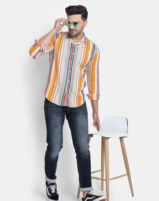 Checkout this latest Shirts
Product Name: *Comfy Designer Men Shirts*
Fabric: Rayon
Sleeve Length: Long Sleeves
Pattern: Printed
Net Quantity (N): 1
Sizes:
M (Chest Size: 38 in, Length Size: 29 in) 
L (Chest Size: 40 in, Length Size: 29.5 in) 
XL (Chest Size: 42 in, Length Size: 30 in) 
XXL (Chest Size: 44 in, Length Size: 30.5 in) 
We are providing a best quality  rayon multicolour shirts for mens. Which looks OSM!
Country of Origin: India
Easy Returns Available In Case Of Any Issue


SKU: ORANGE_MULTI_FULL_03
Supplier Name: MISS STREE

Code: 453-65324373-999

Catalog Name: Comfy Designer Men Shirts
CatalogID_17467016
M06-C14-SC1206