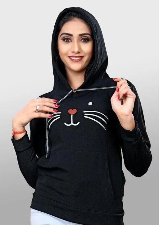 Checkout this latest Sweatshirts
Product Name: *Stylist Sweatshirt Hoody*
Fabric: Cotton Blend
Sleeve Length: Long Sleeves
Pattern: Printed
Net Quantity (N): 1
Sizes:
S (Bust Size: 36 in, Length Size: 21 in, Waist Size: 10 in, Hip Size: 34 in, Shoulder Size: 15 in) 
M (Bust Size: 37 in, Length Size: 22 in, Waist Size: 10 in, Hip Size: 35 in, Shoulder Size: 15 in) 
L (Bust Size: 38 in, Length Size: 23 in, Waist Size: 11 in, Hip Size: 36 in, Shoulder Size: 16 in) 
XL (Bust Size: 39 in, Length Size: 24 in, Waist Size: 11 in, Hip Size: 37 in, Shoulder Size: 16 in) 
Best Hoody For Winter Wear,
Country of Origin: India
Easy Returns Available In Case Of Any Issue


SKU: BLACK
Supplier Name: LUXO FASHION

Code: 742-65499388-999

Catalog Name: Trendy Elegant Women Sweatshirts
CatalogID_17527183
M04-C07-SC1028