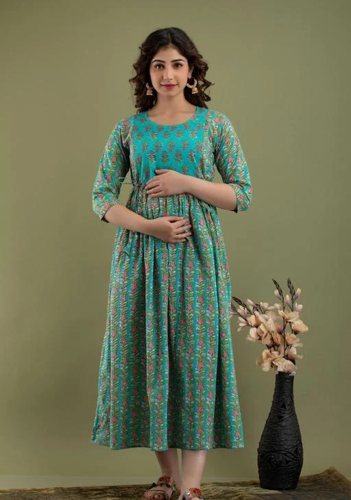 Checkout this latest Feeding Kurtis & Kurta Sets
Product Name: *Feeding Cotton Printed kurti*
Fabric: Cotton
Bottomwear Fabric: Art Silk
Bottom Type: Dhoti Pants
Sleeve Length: Three-Quarter Sleeves
Stitch Type: Stitched
Fit/ Shape: Anarkali
Pattern: Printed
Combo of: Single
Sizes: 
M (Bust Size: 38 in, Top Length Size: 49 in, Waist Size: 36 in, Bottom Length Size: 10 in) 
L (Bust Size: 40 in, Top Length Size: 49 in, Waist Size: 38 in, Bottom Length Size: 10 in) 
XL (Bust Size: 42 in, Top Length Size: 49 in, Waist Size: 40 in, Bottom Length Size: 10 in) 
XXL (Bust Size: 44 in, Top Length Size: 49 in, Waist Size: 42 in, Bottom Length Size: 10 in) 
Country of Origin: India
Easy Returns Available In Case Of Any Issue


SKU: FCMATTR-AQUA
Supplier Name: MN Creations

Code: 084-65538142-9991

Catalog Name: Ravishing Feeding Kurtis & Kurta Sets
CatalogID_17543712
M04-C53-SC2330