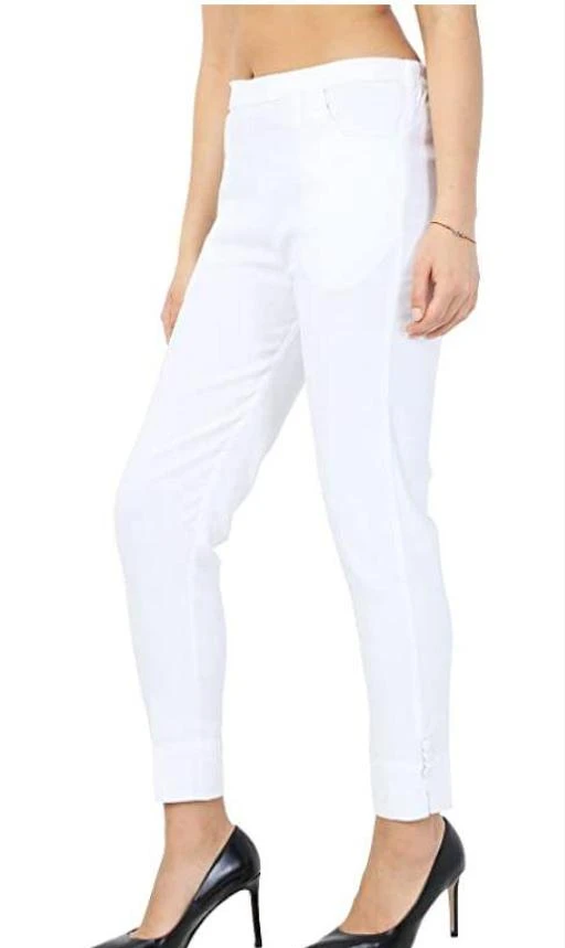 Women's Ankle Length Slub Cotton Stretchable Potli Button Pant - Cigarette  Pant