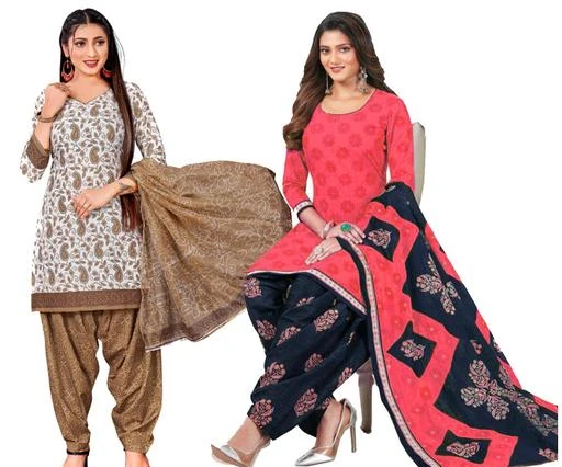 Checkout this latest Suits
Product Name: *AZAD DYEING Crepe Printed Un-Stitched Stylish Combo Pack of 2 Suit  Salwar Dress Material For Women *
Top Fabric: Synthetic Crepe + Top Length: 2.25 Meters
Bottom Fabric: Crepe + Bottom Length: 2.5 Meters
Dupatta Fabric: Chiffon + Dupatta Length: 2.2 Meters
Lining Fabric: No Lining
Type: Un Stitched
Pattern: Printed
Net Quantity (N): Pack of 2
AZAD DYEING is Present the Amazing Range Of Stylish Printed Unstitched Salwar Suit Material for the Women, Young Girls. Our dresses are designed to be smooth and comfortable to wear for Women’s. Top -Synthetic, Bottom -Synthetic, Dupatta -Silver Chiffon. This is an unstitched fabric with dimensions of Top-2 meters, Bottom-2.10 meters and Chiffon Dupatta-2. Meters Size - Free Size. Type - Unstitched Dress Material {Salwar Suit}. Style -Salwar Suits. Set Content - With Matching Dupatta (as per the image). ! Kindly be noted it is not ready made product and need to be stitched according to your size. Get in your comfort zone by gifting yourself and your loved ones one of these. Home-wash is adequate for this daily use cotton dress material. As shown in the image salwar and dupatta comes along with this to add the glam. It is perfect for the party wear, wadding collection and many more… These designs symbolize tradition and femininity. They can be worn on any special occasion. All our salwar’s assures you 100% quality
Country of Origin: India
Easy Returns Available In Case Of Any Issue


SKU: Combo-(2)-3005-1006
Supplier Name: AZAD DYEING

Code: 095-65760749-7992

Catalog Name: Jivika Alluring Salwar Suits & Dress Materials
CatalogID_17617368
M03-C05-SC1002