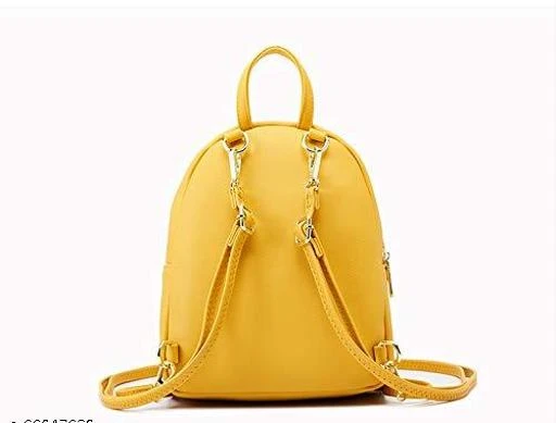 The Pearls | Leather Backpack & Gold Pearls | Backpacks for Women and Girls  | Stylish Leather BackPack