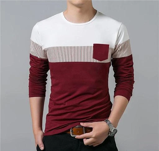 Checkout this latest Tshirts
Product Name: *Trendy Men's Regular Fit Cotton Full Sleeve Men Tshirt*
Fabric: Cotton
Sleeve Length: Long Sleeves
Pattern: Colorblocked
Net Quantity (N): 1
Sizes:
S (Chest Size: 38 in, Length Size: 26 in) 
M (Chest Size: 40 in, Length Size: 27 in) 
L (Chest Size: 42 in, Length Size: 28 in) 
XL (Chest Size: 44 in, Length Size: 29 in) 
XXL (Chest Size: 46 in, Length Size: 29.5 in) 
Country of Origin: India
Easy Returns Available In Case Of Any Issue


SKU: T6-WR
Supplier Name: Boom Corporation

Code: 982-66528881-9921

Catalog Name: Trendy Partywear Men Tshirts
CatalogID_17864938
M06-C14-SC1205