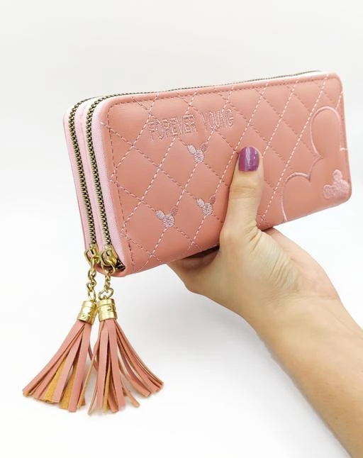 Women Wallet Girls Wallets Purse Bag Clutch Double Zipper Latest