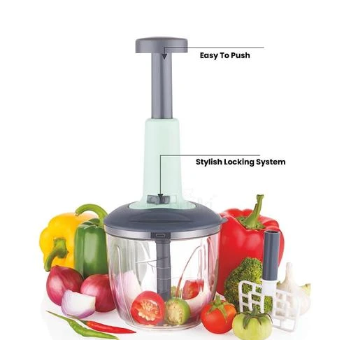 Multicolor Manual PLASTIC HAND PUSH VEGETABLE CHOPPER