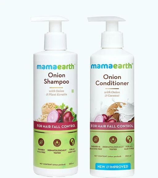 Onion Hair Shampoo and Conditioner Combo in India | Mamaearth