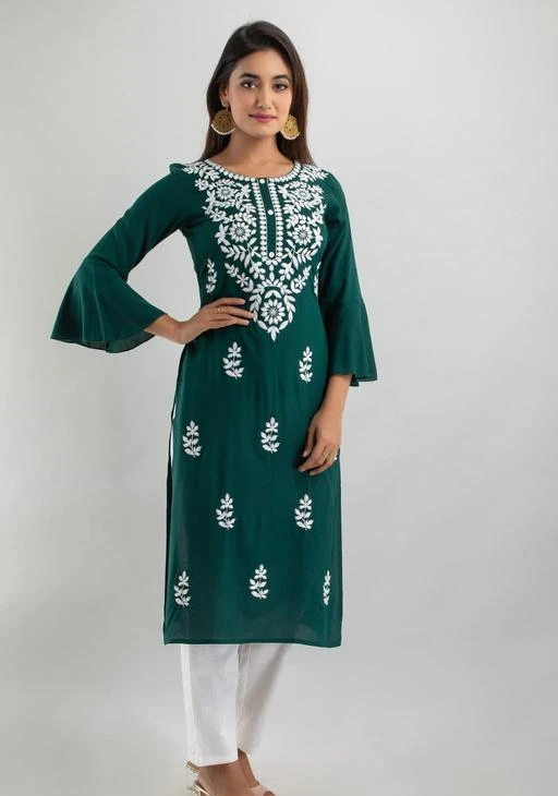 Checkout this latest Kurta Sets
Product Name: *Aakarsha Fashionable Women Kurta Sets*
Kurta Fabric: Rayon
Bottomwear Fabric: Cotton Blend
Fabric: Rayon
Sleeve Length: Three-Quarter Sleeves
Set Type: Kurta With Bottomwear
Bottom Type: Pants
Pattern: Embroidered
Net Quantity (N): Single
Sizes:
M, L, XL, XXL
Here is the ambroiaded kurta by VEER SA FASHION. Stylish Look Can Be Effortlessly Achieved By Wearing This FASHION DEPTH kurti.Double your fashion flair as you wear this Beautiful Kurti.It is a Rayon fabric kurta which makes it an apt choice for all season.it assures a soft and soothing touch against the skin.
Country of Origin: India
Easy Returns Available In Case Of Any Issue


SKU: FLARED_PANT_DARK_GREEN_S_
Supplier Name: VEER SA FASHION

Code: 095-67161089-999

Catalog Name: Aakarsha Fashionable Women Kurta Sets
CatalogID_18078483
M03-C04-SC1003