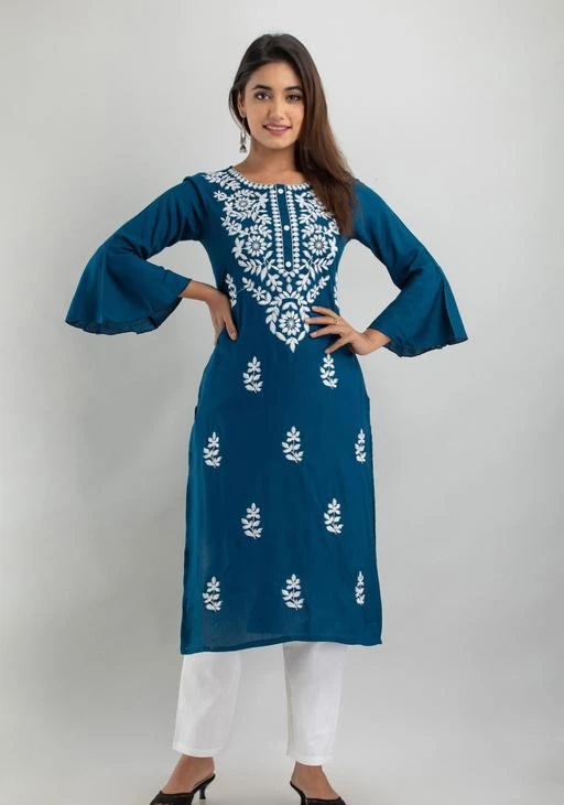 Checkout this latest Kurta Sets
Product Name: *Aakarsha Fashionable Women Kurta Sets*
Kurta Fabric: Rayon
Bottomwear Fabric: Cotton Blend
Fabric: Rayon
Sleeve Length: Three-Quarter Sleeves
Set Type: Kurta With Bottomwear
Bottom Type: Pants
Pattern: Embroidered
Net Quantity (N): Single
Sizes:
S, M, L, XL, XXL
Here is the ambroiaded kurta by VEER SA FASHION. Stylish Look Can Be Effortlessly Achieved By Wearing This FASHION DEPTH kurti.Double your fashion flair as you wear this Beautiful Kurti.It is a Rayon fabric kurta which makes it an apt choice for all season.it assures a soft and soothing touch against the skin.
Country of Origin: India
Easy Returns Available In Case Of Any Issue


SKU: FLARED_PANT_BLUE_S_
Supplier Name: VEER SA FASHION

Code: 095-67161090-999

Catalog Name: Aakarsha Fashionable Women Kurta Sets
CatalogID_18078483
M03-C04-SC1003