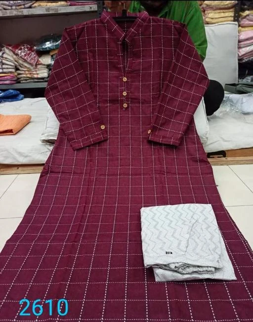 Checkout this latest Kurtis
Product Name: *Kashvi Drishya Kurtis*
Fabric: Cotton
Combo of: Single
Sizes:
L, XL, XXL, XXXL
 Kurti- cotton  ? Kurti with trouser set  ? Kurti lenght - 42  ? *Size -   L(40) , XL (42), XXL(44),XXXL (46) *,  ? Pant- cotton  ? Lenght- 38