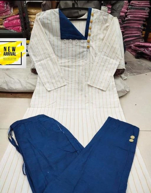 Checkout this latest Kurtis
Product Name: *Kashvi Drishya Kurtis*
Fabric: Cotton
Combo of: Single
Sizes:
L, XL, XXL, XXXL
 Kurti- cotton  ? Kurti with trouser set  ? Kurti lenght - 42  ? *Size -   L(40) , XL (42), XXL(44),XXXL (46) *,  ? Pant- cotton  ? Lenght- 38