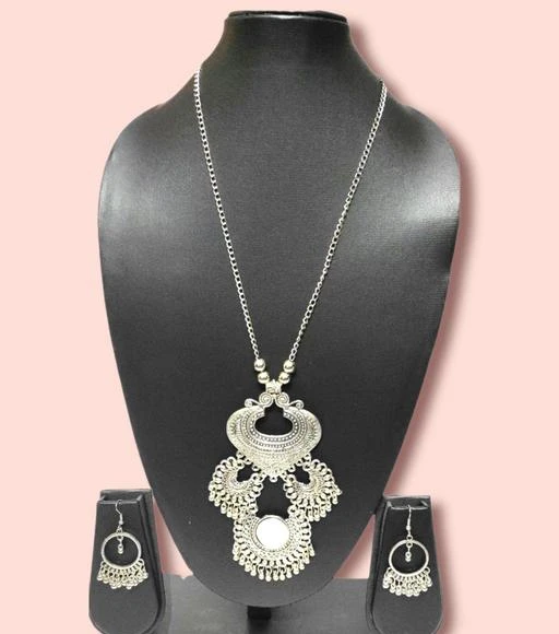 Buy Jewelopia Oxidised Necklace German Silver Jewelllery Set Traditional  Choker Black Metal Necklace Set with Earrings Combo Jewellery Set for Women  and Girls Online at Best Prices in India  JioMart