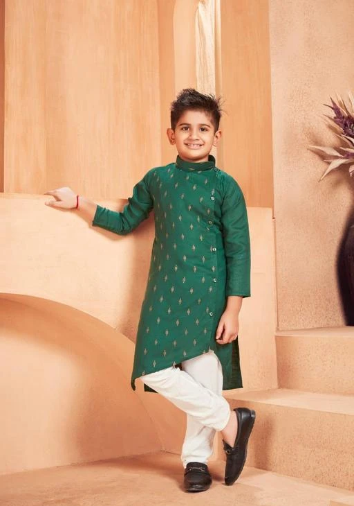 Checkout this latest Kurta Sets
Product Name: *Modern Elegant Kids Boys Kurta Sets*
Top Fabric: Cotton
Bottom Fabric: Cotton
Sleeve Length: Long Sleeves
Bottom Type: pyjamas
Top Pattern: Printed
Net Quantity (N): 1
*  Fabric :- Heavy Magic Cotton Slub *Work :- Embroidery butti with Exclusive Look * 
Sizes: 
5-6 Years, 7-8 Years, 9-10 Years, 11-12 Years, 13-14 Years
Country of Origin: India
Easy Returns Available In Case Of Any Issue


SKU: Kids Kurta Green
Supplier Name: VEKARIYA ENTERPRISE

Code: 555-67346554-997

Catalog Name: Modern Elegant Kids Boys Kurta Sets
CatalogID_18140998
M10-C32-SC1170