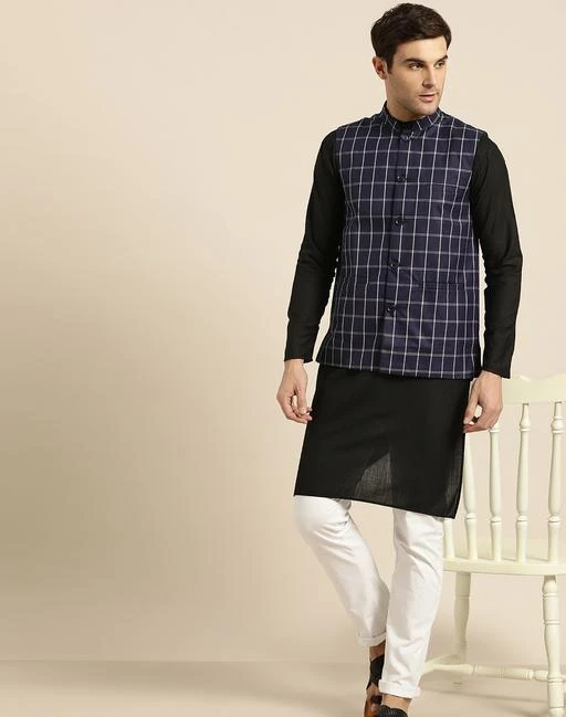 Checkout this latest Ethnic Jackets
Product Name: *Classic Men Ethnic Jackets*
Fabric: Cotton Blend
Sleeve Length: Sleeveless
Pattern: Checked
Combo of: Single
Sizes: 
M (Chest Size: 41 in, Length Size: 27 in) 
L, XL, XXL
Easy Returns Available In Case Of Any Issue



Catalog Name: Classic Men Ethnic Jackets
CatalogID_1074593
C66-SC1202
Code: 609-6739563-7152
