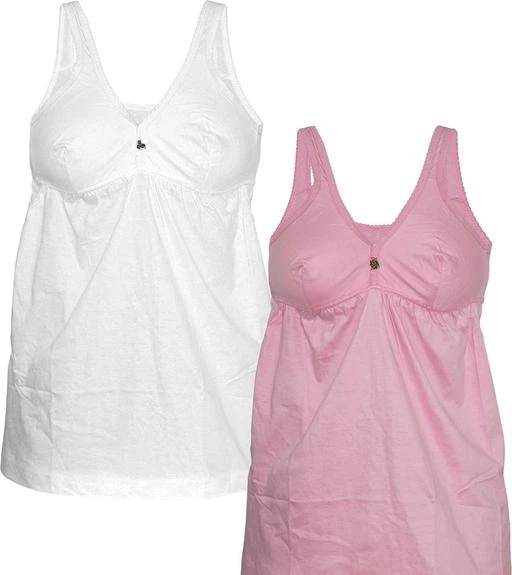  Tj Womens Camisole Slips Whitepink Combo Pack Of 2 / Stylus Women