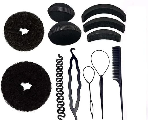 Checkout this latest Hair Accessories
Product Name: *Professional Braids Tools/Hair Styling Kits For girls and Women Hair Accessories (Set of 12)*
Material: Plastic
Net Quantity (N): 1
Hair Styling Accessories For different Hair Style. Professional Parlour & Salon Use Hair Accessories This Item Is A Hair Styling Accessories Kit, Make Your Hair Styles. It Is A Necessary Tool Set For Women. To Make Your Own Hair Style With This Hair Styling Kit. Help To Make Your Hair Styles. Enjoy Your New Hair Style With This Hair Styling Kit. Hair Styling Tool Make New Hair Styles In Seconds Easy And Convenient To Carry And Use Simple And Elegant Hair Style, Not Only Embellishes The Shape Of Head And Good For Going Party Or Banquet, But Also Achieves Graceful And Sweet Temperament. Easy And Convenient To Carry And Use. Elegant As Your Wishes. Feel Confident And Beautiful In Seconds. Hair Accessories Hair Styling Tools Bun Maker Hair Accessories Combo Offer With Best Prices (Combo of 12Pcs)
Sizes: 
Free Size
Country of Origin: India
Easy Returns Available In Case Of Any Issue


SKU: Professional Braids Tools/Hair Styling Kits For girls and Women Hair Accessories (Set of 12)
Supplier Name: JGJ GLOBAL ENTERPRISES

Code: 182-67749210-994

Catalog Name: Feminine Unique Women Hair Accessories
CatalogID_18278607
M05-C13-SC1088