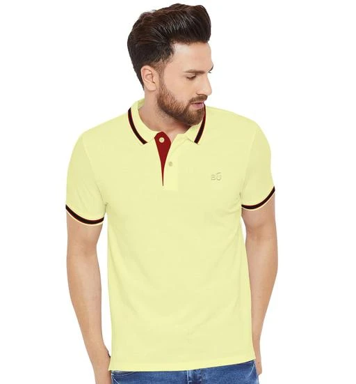 Checkout this latest Tshirts
Product Name: *Mens Cotton Polo T-Shirt with Tipping _Yellow*
Fabric: Cotton
Sleeve Length: Short Sleeves
Pattern: Solid
Net Quantity (N): 1
Sizes:
S (Chest Size: 19 in, Length Size: 26 in) 
M (Chest Size: 20 in, Length Size: 27 in) 
L (Chest Size: 21 in, Length Size: 28 in) 
XL (Chest Size: 22 in, Length Size: 29 in) 
XXL (Chest Size: 23 in, Length Size: 30 in) 
Mens polo available in fabrics pique made out of soft long staple cotton fibre giving them a softhand feel. Available in solids,stripes, engineered and abstract patterns spread over an array of colours, you will always find something suited to the occasion.
Country of Origin: India
Easy Returns Available In Case Of Any Issue


SKU: BFYPOLO002
Supplier Name: Haran Enterprise

Code: 963-68209402-9931

Catalog Name: Pretty Designer Men Tshirts
CatalogID_18432203
M06-C14-SC1205