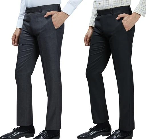 Buy Van Heusen Grey Trousers Online  197257  Van Heusen