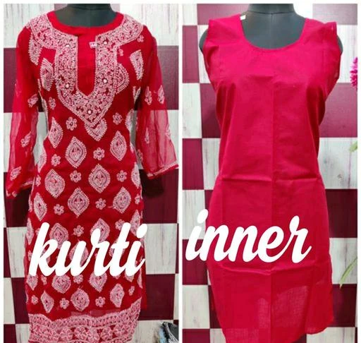 Checkout this latest Kurtis
Product Name: *Aagam Petite Kurtis*
Fabric: Georgette
Sleeve Length: Long Sleeves
Pattern: Chikankari
Combo of: Single
Sizes:
M (Bust Size: 38 in, Size Length: 46 in) 
L (Bust Size: 40 in, Size Length: 46 in) 
XL (Bust Size: 42 in, Size Length: 46 in) 
XXL (Bust Size: 44 in, Size Length: 46 in) 
Country of Origin: India
Easy Returns Available In Case Of Any Issue


SKU: MCIIqoOa
Supplier Name: Zain _Enterprises

Code: 345-68492978-599

Catalog Name: Banita Petite Kurtis
CatalogID_18537702
M03-C03-SC1001