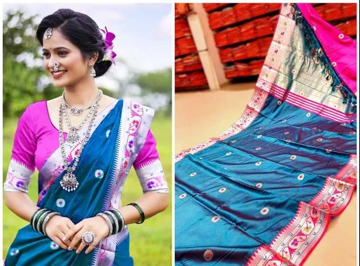fcity.in - Ashavali Traditional Paithani Cotton Silk Sarees With ...