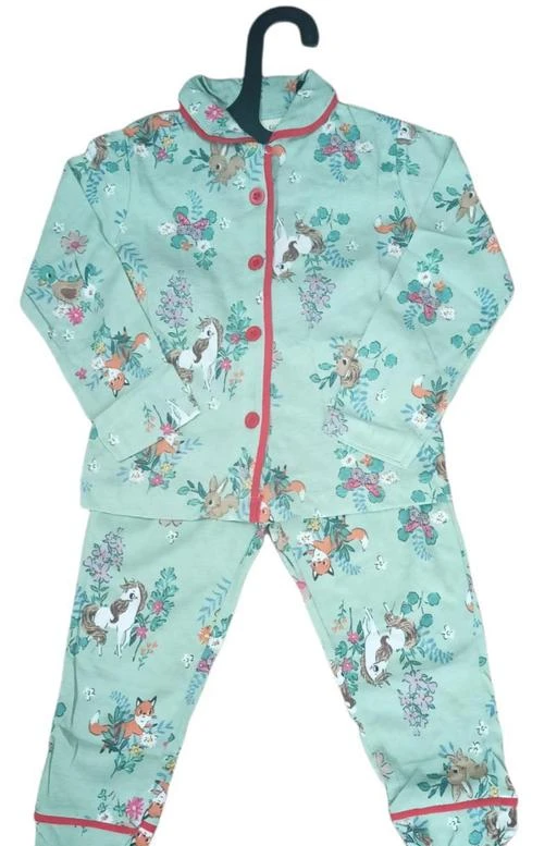 Checkout this latest Nightsuits
Product Name: *Hosiery Cotton  Printed Full Slevee shirt & Pyjama set for Boys and Girls Nightdress Sleepwear*
Top Fabric: Cotton
Bottom Fabric: Cotton
Top Type: Shirt
Bottom Type: Pajamas
Sleeve Length: Long Sleeves
Top Pattern: Printed
Net Quantity (N): 1
Manisha Fashion Night set with some cute printed design will make your Kids looks more cute and cool,and he will love it very much,This set, made of 100% Hosiery cotton, is soft to wear in autumn, winter, spring to keep comfy and warm all through the night. Elastic waistband, non-slip and painless, easy to put on.
Sizes: 
8-9 Years (Top Bust Size: 30 in, Top Length Size: 19 in, Bottom Waist Size: 26 in, Bottom Length Size: 28 in) 
Country of Origin: India
Easy Returns Available In Case Of Any Issue


SKU: CUG4_Nightsuit
Supplier Name: Manisha Fashion Mumbai

Code: 354-69295428-949

Catalog Name: Flawsome Stylus Kids Girls Nightsuits
CatalogID_18822176
M10-C32-SC1158