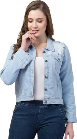  Full Sleeves Hoodie Cross Pocket Zipper Winter Jacket For Women /